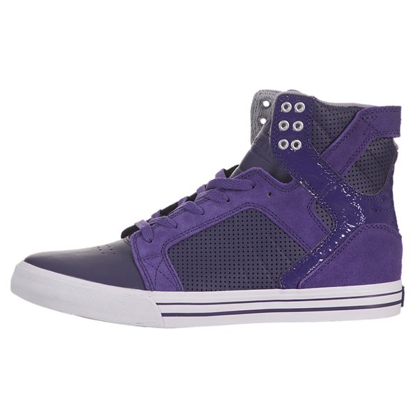 Supra Womens SkyTop High Top Shoes - Purple | Canada A6131-0I39